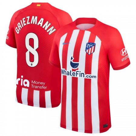 Camisola Atlético Madrid Griezmann 8 Equipamento Principal 2023-24 Manga Curta